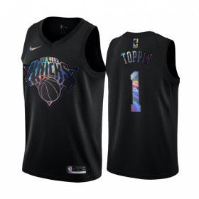 NBA New York Knicks Trikot Obi Toppin 1 Iridescent HWC Collection Swingman - Herren